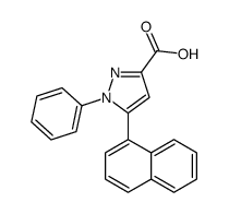 5-naphthalen-1-yl-1-phenylpyrazole-3-carboxylic acid Structure
