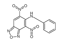 4,6-dinitro-N-phenyl-2,1,3-benzoxadiazol-5-amine结构式