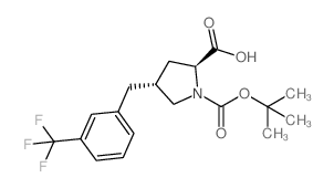 Boc-(R)-gamma-(3-trifluoromethylbenzyl)-L-proline structure