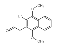 (3-溴-1,4-二甲氧基-萘-2-基)-乙醛结构式