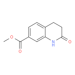 2-氧代-1,2,3,4-四氢喹啉-7-羧酸甲酯结构式