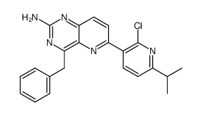 4-benzyl-6-(2-chloro-6-isopropylpyridin-3-yl)pyrido[3,2-d]pyrimidin-2-ylamine Structure