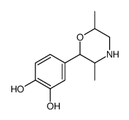 4-(3,6-dimethylmorpholin-2-yl)benzene-1,2-diol结构式