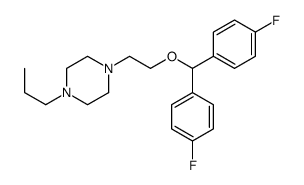 1-[2-[bis(4-fluorophenyl)methoxy]ethyl]-4-propylpiperazine Structure