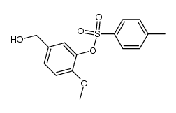 5-hydroxymethyl-2-methoxyphenyl 4-methylbenzenesulfonate结构式