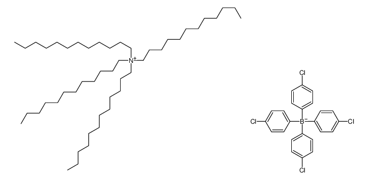 四(4-氯苯基)硼酸四十二烷基铵结构式
