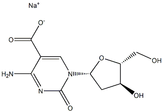 2'-脱氧胞苷-5-羧酸, 钠盐结构式