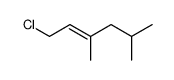 1-chloro-3,5-dimethyl-hex-2-ene结构式