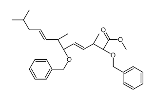 methyl (2R,3S,4E,6R,7S,8E)-3,7,11-trimethyl-2,6-bis(phenylmethoxy)dodeca-4,8-dienoate结构式