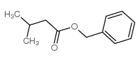 Butanoic acid,3-methyl-, phenylmethyl ester Structure
