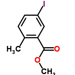5-碘-2-甲基苯甲酸甲酯结构式