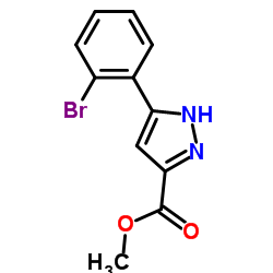 5-(2-溴苯基)-1h-吡唑-3-羧酸甲酯结构式