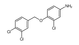3-氯-4-[(3,4-二氯苯基)甲氧基]苯胺结构式