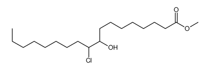 methyl 10-chloro-9-hydroxyoctadecanoate结构式