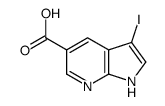 3-Iodo-7-azaindole-5-carboxylic acid Structure