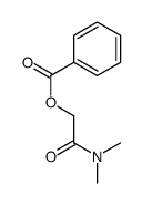 [2-(dimethylamino)-2-oxoethyl] benzoate结构式