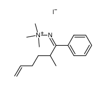 iodure d'N,N,N-trimethylhydrazonium de methyl-2 phenyl-1 hexene-5 one结构式