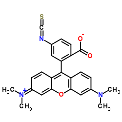 四甲基罗丹明-5(6)异硫氰酸酯结构式