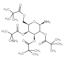 2,3,4,6-Tetra-O-pivaloyl-D-galactopyranosylamine Structure