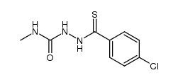 1-p-chlorothiobenzoyl-4-methylsemicarbazide Structure