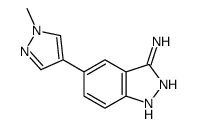 5-(1-甲基-1H-吡唑-4-基)-1H-吲唑-3-胺图片
