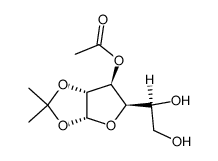 3-O-乙酰基-1,6-O-亚异丙基A-D-呋喃半乳糖结构式