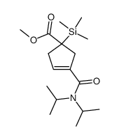 N,N-diisopropyl-4-(methoxycarbonyl)-4-(trimethylsilyl)cyclopent-1-enecarboxamide Structure