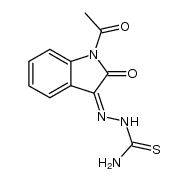Z-3-thiosemicarbazone of 1-acetylisatin结构式
