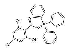 1-(2,4,6-trihydroxyphenyl)-2-(triphenylphosphoranylidene)ethanone结构式