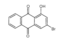 3-bromo-1-hydroxy-9,10-anthraquinone结构式