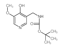 (4-羟基-5-甲氧基吡啶-3-基)-甲基氨基甲酸叔丁酯结构式
