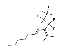 (E)-1,1,1,2,2,3,3-heptafluoro-4-(propan-2-ylidene)undec-5-ene结构式