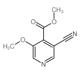 Methyl 3-cyano-5-methoxyisonicotinate结构式