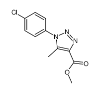 1-(4-氯苯基)-5-甲基-1,2,3-三唑-4-甲酸甲酯结构式