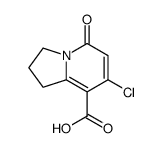 7-chloro-1,2,3,5-tetrahydro-5-oxoindolizine-8-carboxylic acid Structure