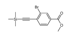 methyl 3-bromo-4-(2-trimethylsilylethynyl)benzoate结构式