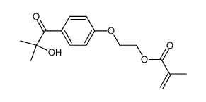 2-[p-(2-hydroxy-2-methylpropiophenone)]-ethylene glycol-methacrylate Structure