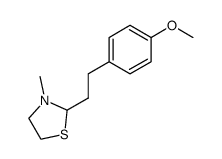 2-(4-methoxyphenethyl)-3-methylthiazolidine结构式