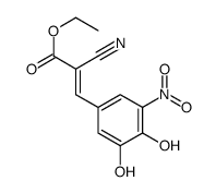 ethyl (E)-2-cyano-3-(3,4-dihydroxy-5-nitrophenyl)prop-2-enoate结构式