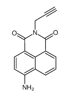 N-(propargyl)-4-amino-1,8-naphthalimide结构式