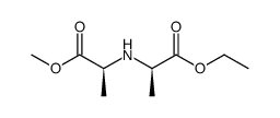 (R)-2-((S)-1-Methoxycarbonyl-ethylamino)-propionic acid ethyl ester Structure