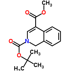 2,4(1H)-异喹啉二甲酸 2-叔丁酯 4-甲酯结构式
