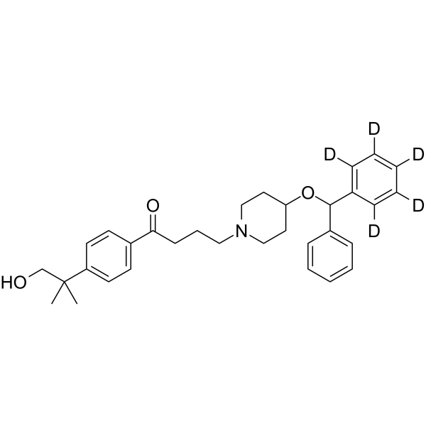 Hydroxy Ebastine-d5 Structure