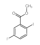 2-碘-5-氟苯甲酸甲酯结构式