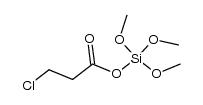 trimethoxy(3-chloropropanoyloxy)silane Structure
