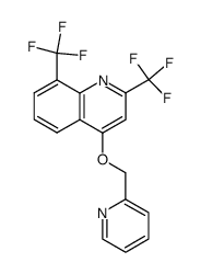 4-(2-pyridylmethoxy)-2,8-bis(trifluoromethyl)quinoline Structure