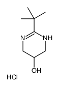 2-tert-butyl-1,4,5,6-tetrahydropyrimidin-5-ol,hydrochloride Structure