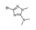 3-bromo-N,N,1-trimethyl-1H-1,2,4-triazol-5-amine(SALTDATA: 1.5HCl)结构式