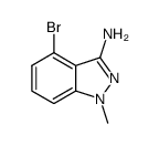 4-溴-1-甲基吲唑-3-胺结构式