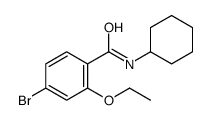 4-bromo-N-cyclohexyl-2-ethoxybenzamide Structure